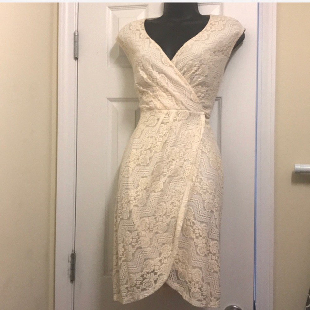 AUW Faux Wrap Dress